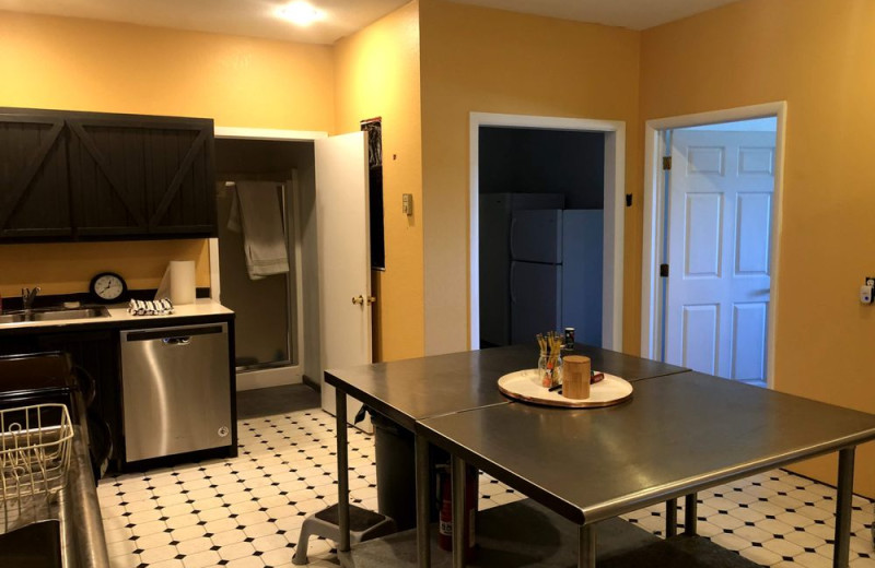 Guest kitchen at Hardscrabble Ranch.