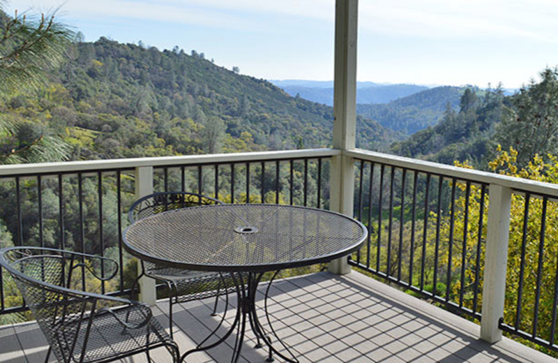 Rental balcony at Murphy's Vacation Rentals.