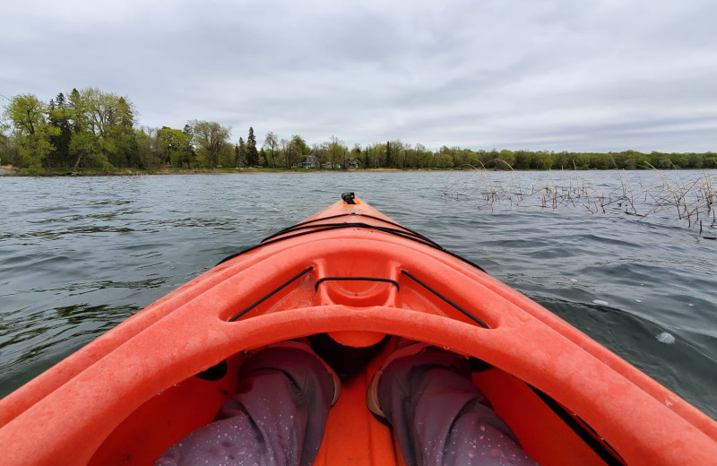 Kayaking near Loon Lake Resort and Campground.