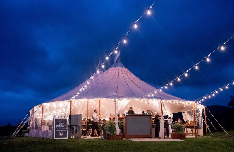 Wedding reception at Owl's Nest Resort & Golf Club.