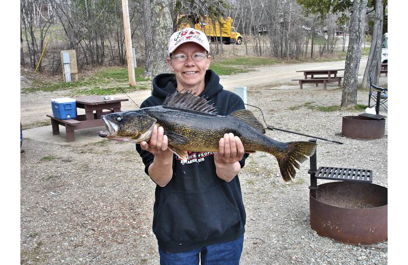 Fishing at Silver Rapids Lodge.