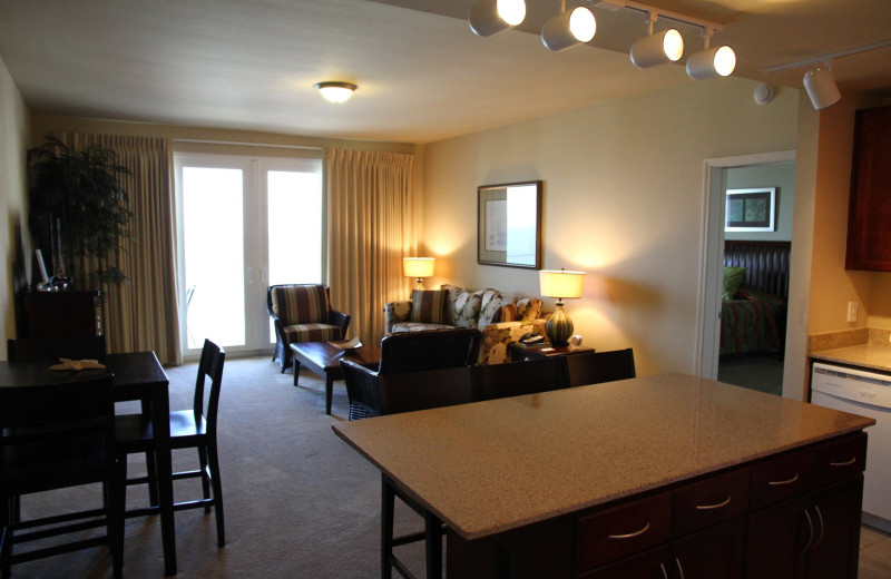 Living room at Laketown Wharf.