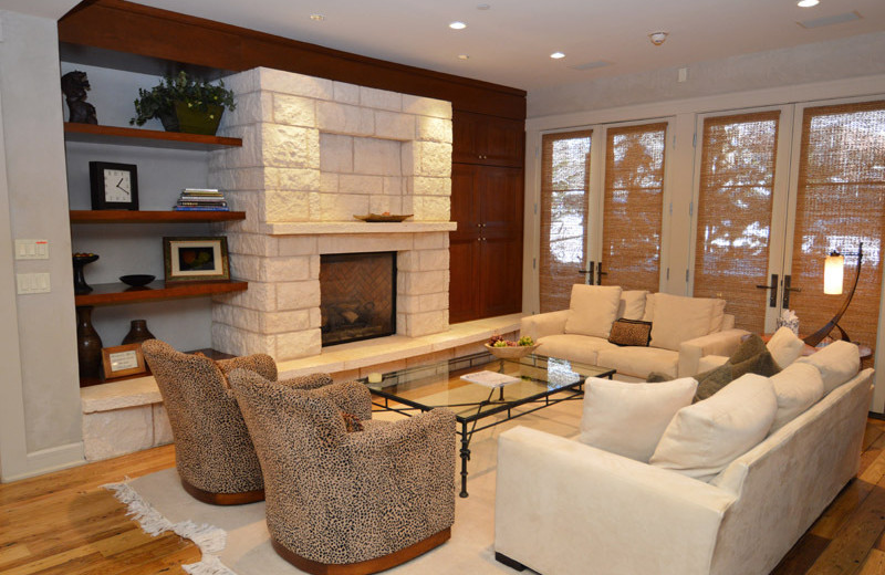 Rental living room at Frias Properties of Aspen.