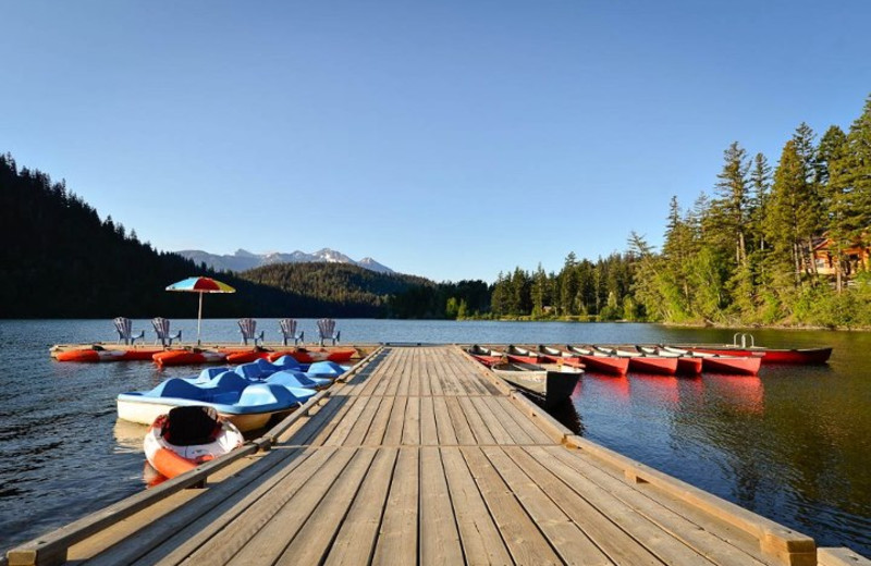 Dock at Tyax Mountain Lake Resort.