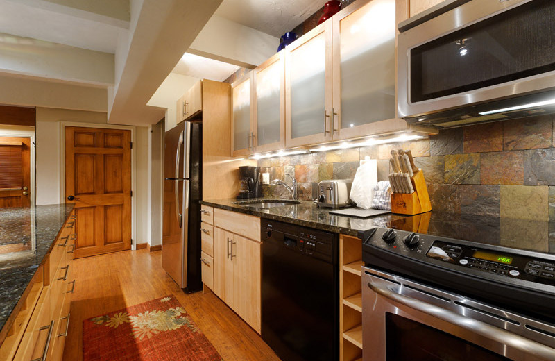Rental kitchen at Frias Properties of Aspen - Chateau Chaumont #4.