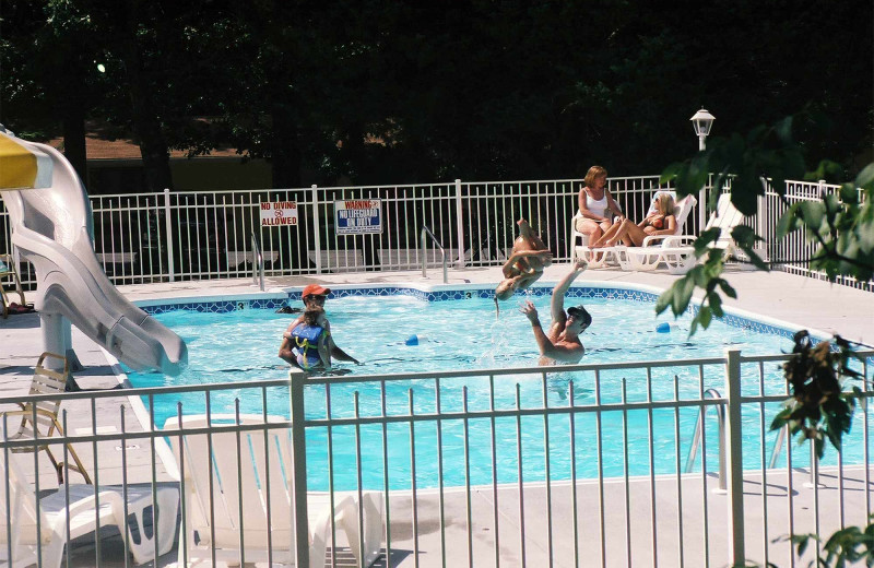 Outdoor pool at Golden Arrow Resort.