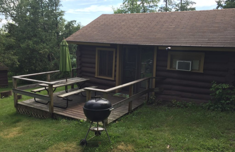 Cabin exterior at Blackduck Lodge & Resort.