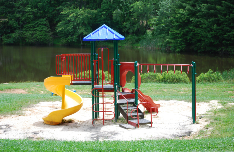 Children's playground at Lake Ridge Resort.