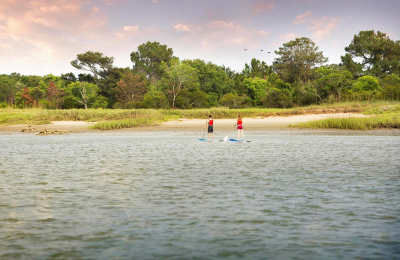 Paddle boarding at Kiawah Island Golf Resort.