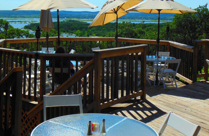 Patio at Canyon of the Eagles Nature Park & Resort.