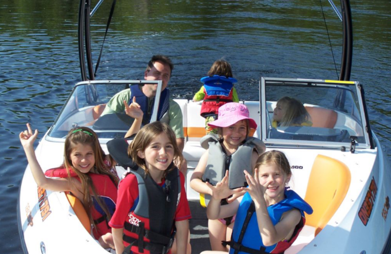 Boating at Myers Cave Resort.