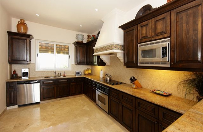 Rental kitchen at Luxury Villa Collections.