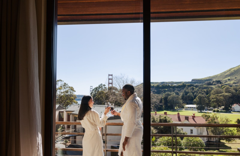 Couple at Cavallo Point Lodge.