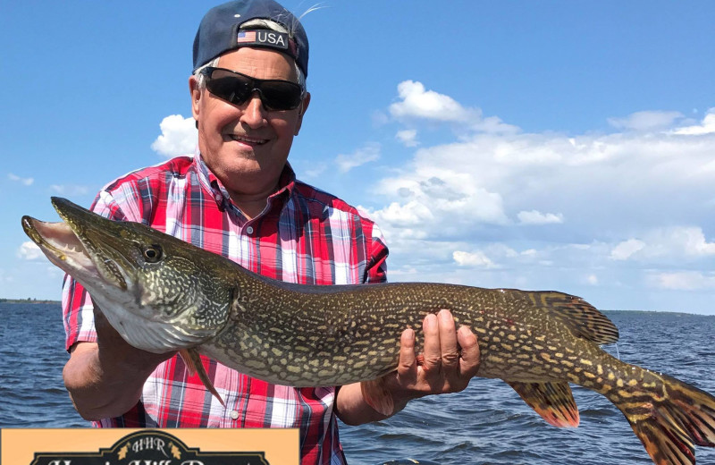 Fishing at Harris Hill Resort.