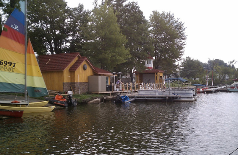 Lake view at Edinboro Lake Resort.