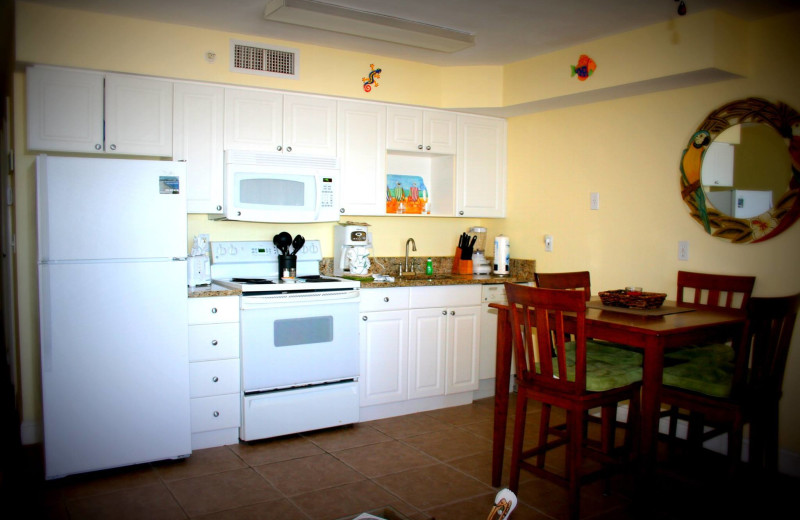 Guest kitchen at Casa Playa Resort.