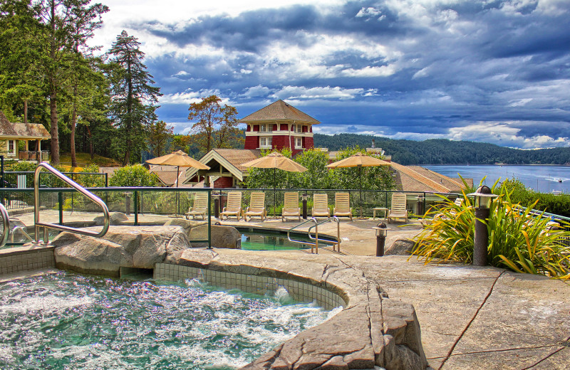 Outdoor pool at Poets Cove Resort & Spa.