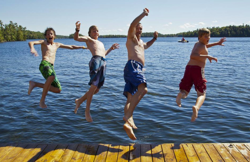 Water fun at Severn Lodge.