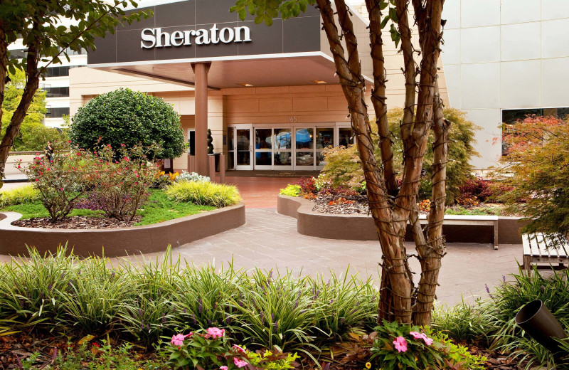 Exterior view of Sheraton Atlanta Hotel.