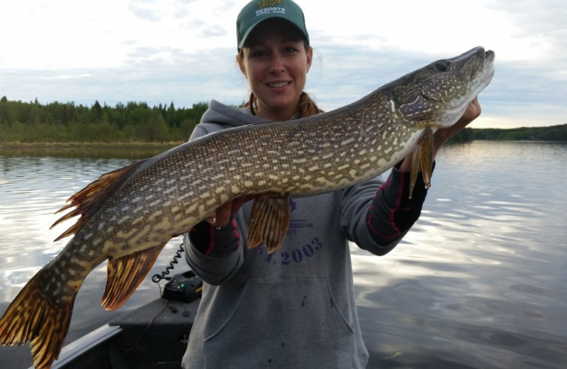 Fishing at Cliff Lake Resorts.