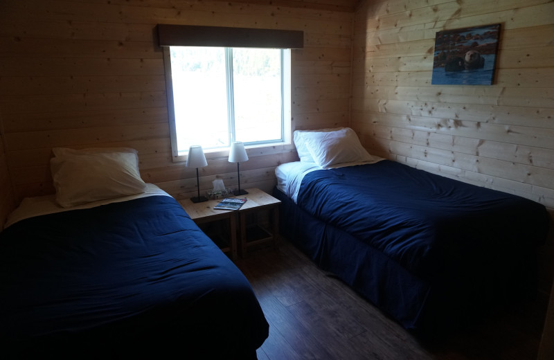 Guest beds at Walters Cove Resort.