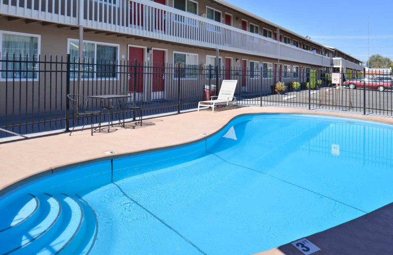 Outdoor pool at Rodeway Inn.