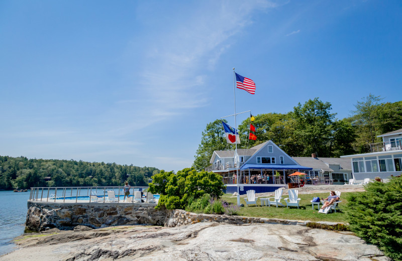 Dining at Linekin Bay Resort.