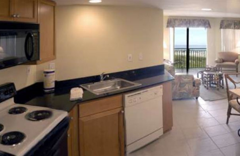 Unit kitchen at Vistas On the Gulf.