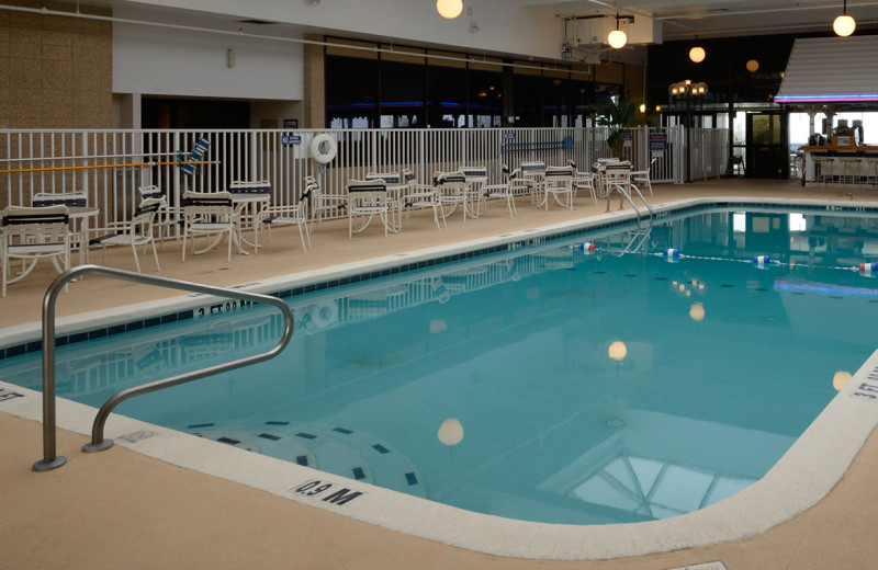 Indoor pool at Clarion Resort Fontainebleau.