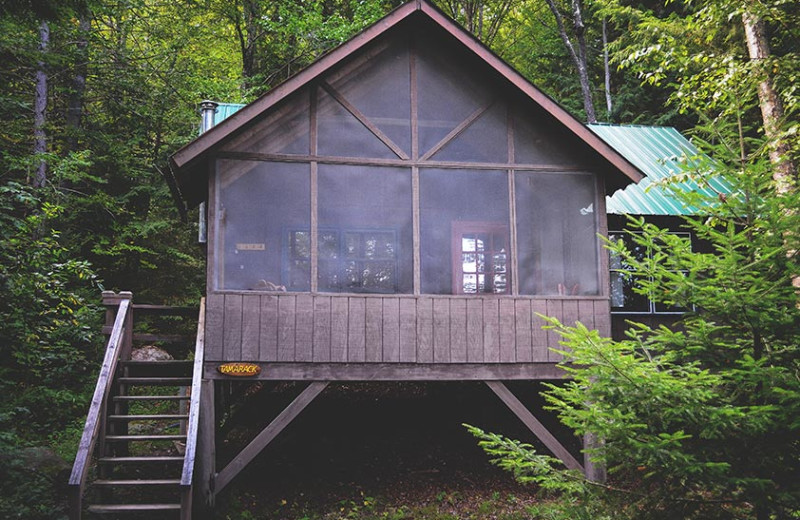 Cabin exterior at Timberlock.