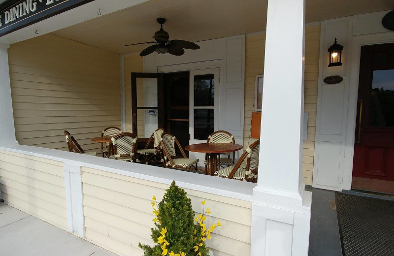 Porch at Kettle Creek Inn & Restaurant.