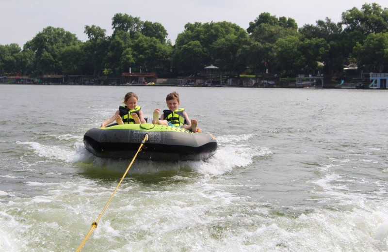 Water tubing at Log Country Cove.