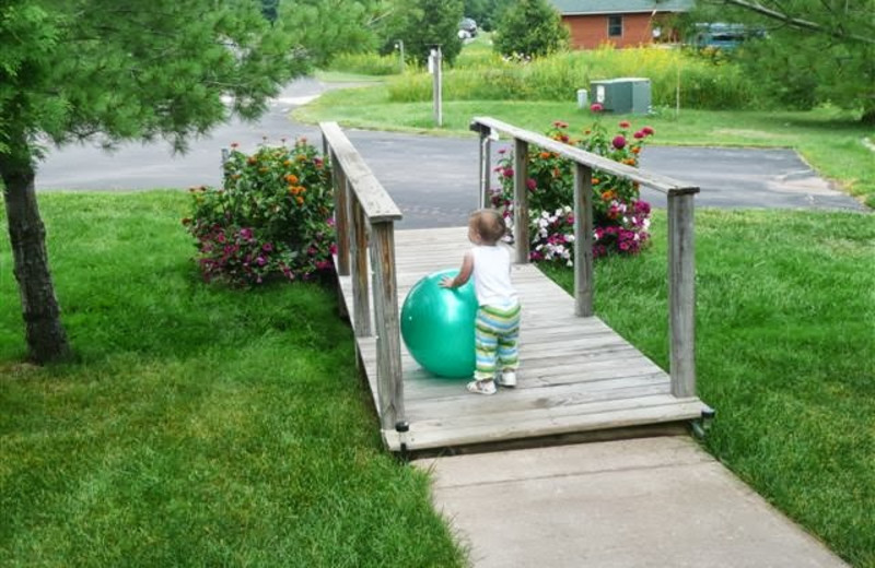 Family at Woodside Cottages of Bayfield.