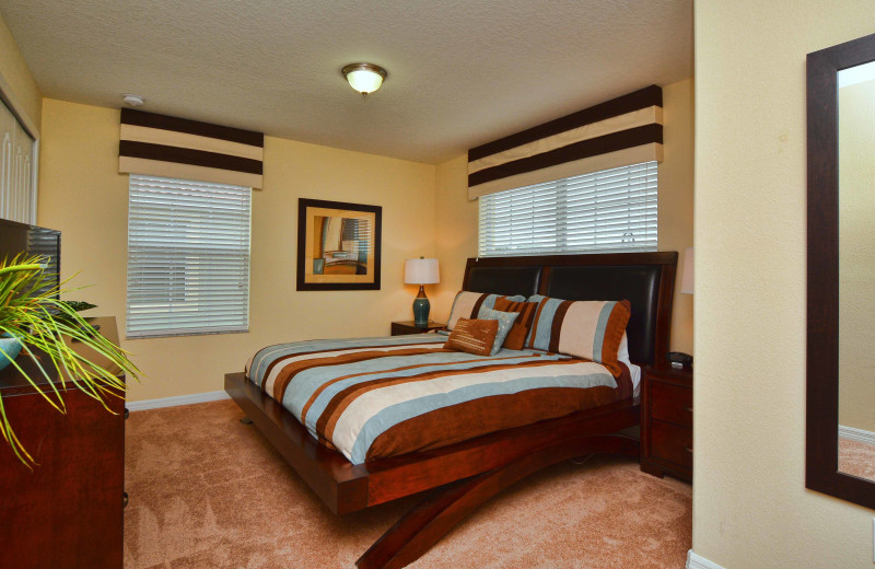 Rental bedroom at Vacation Pool Homes.