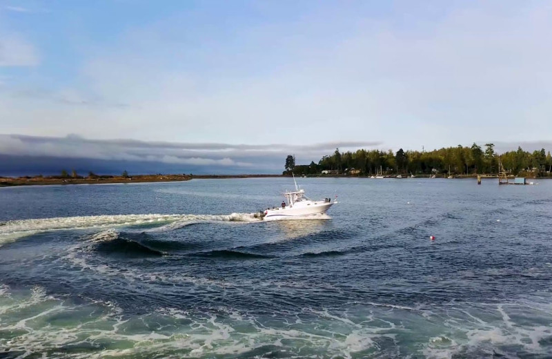 Boating at Sooke Harbour Resort & Marina.