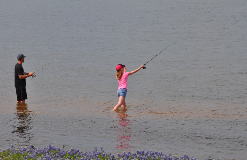 Fishing at Willow Point Resort.