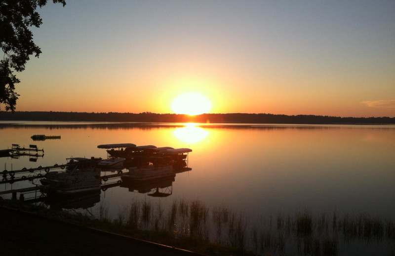 Sunrise at Finn'n Feather Resort.