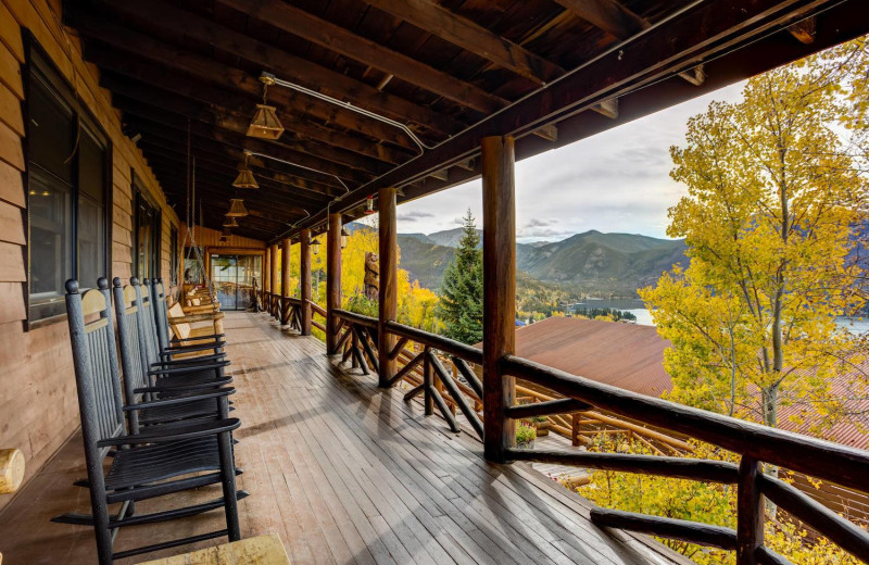 Porch at Grand Lake Lodge.