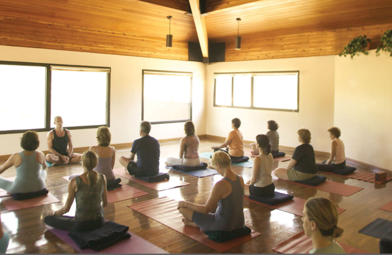 Yoga class at Canyon Ranch Tucson.