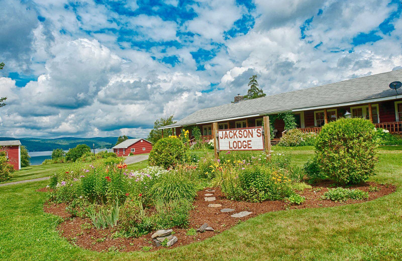 Exterior view of Jackson's Lodge and Log Cabin Village.