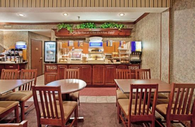 Breakfast dining room at Holiday Inn Express Osage Beach.