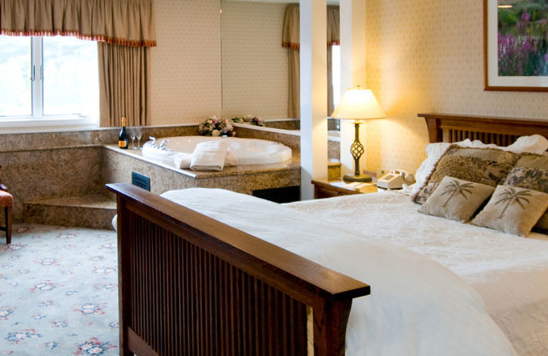Guest room at The Meadowmere Resort.