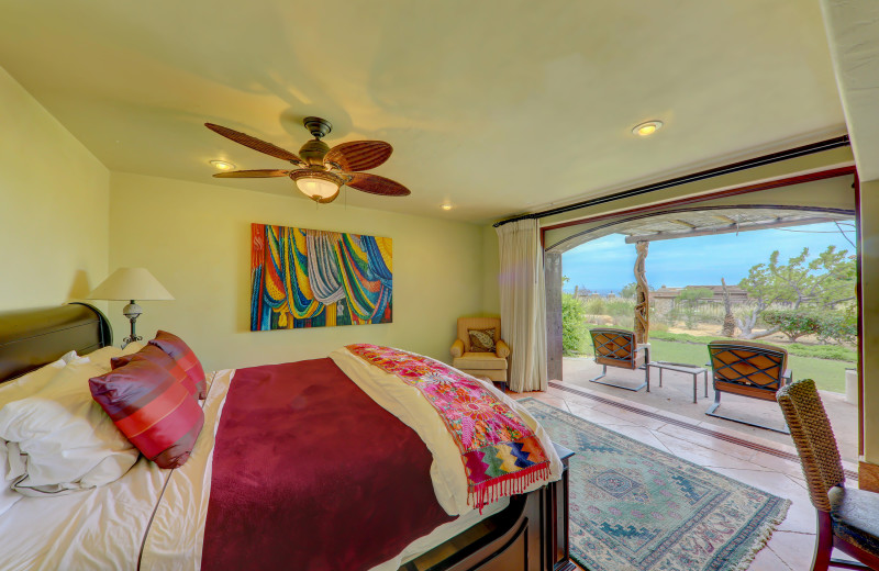 Guest bedroom at Casa Mar y Estrella.