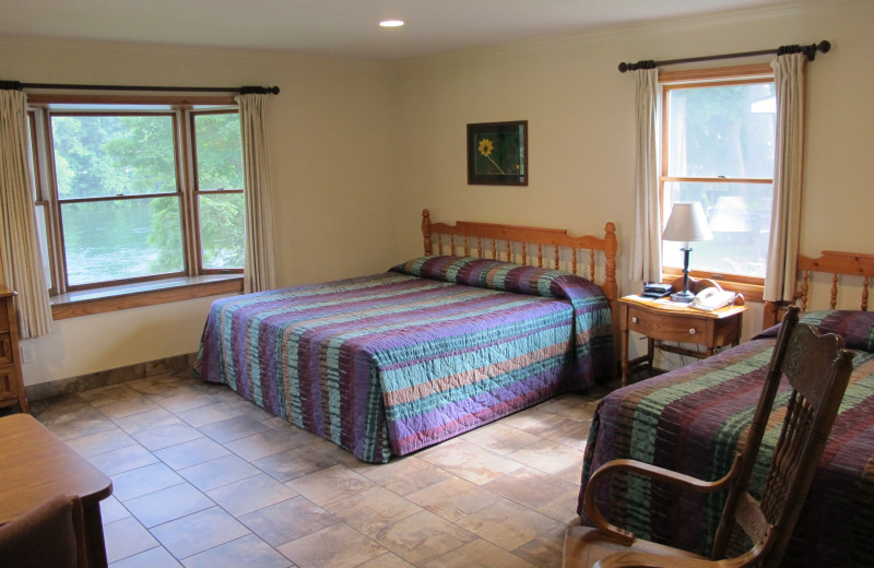 Guest room at Gaston's White River Resort.