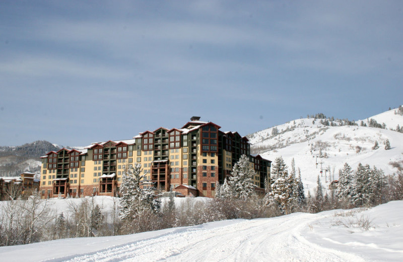 Winter exterior at Grand Summit Resort Hotel.