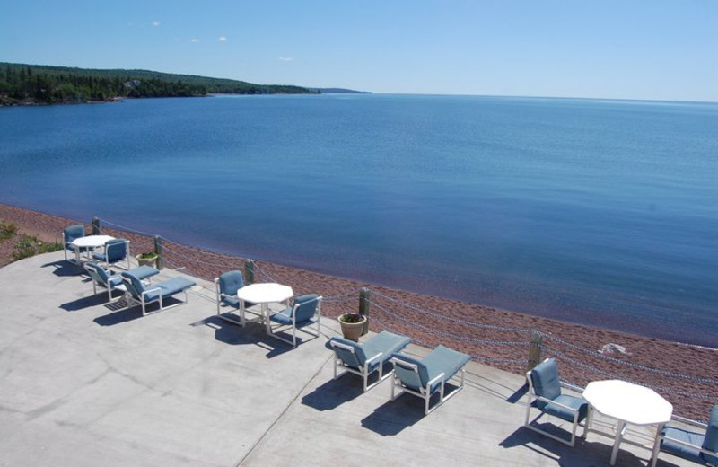 Lake view at The Shoreline Inn.