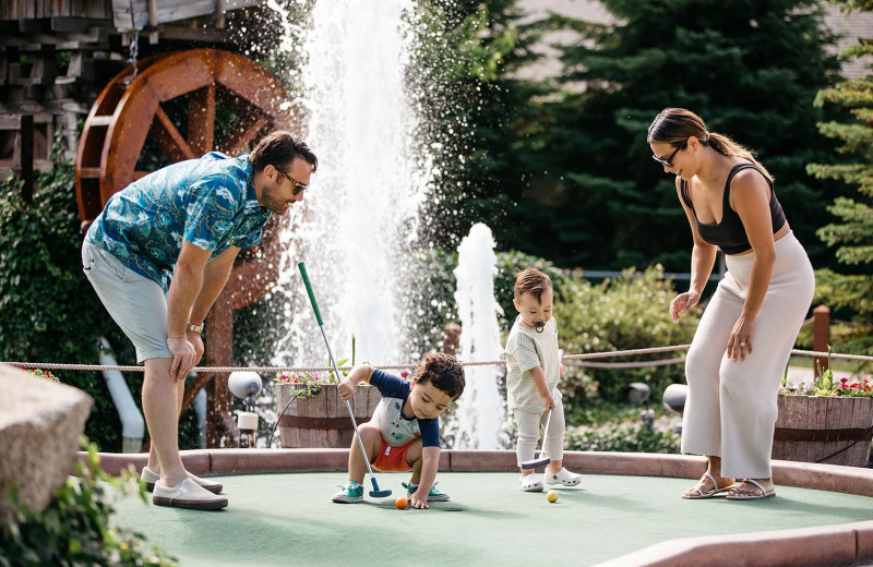 Mini golf at Icicle Village Resort.