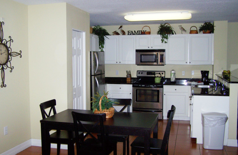 Rental kitchen at Madeira Bay Resort.