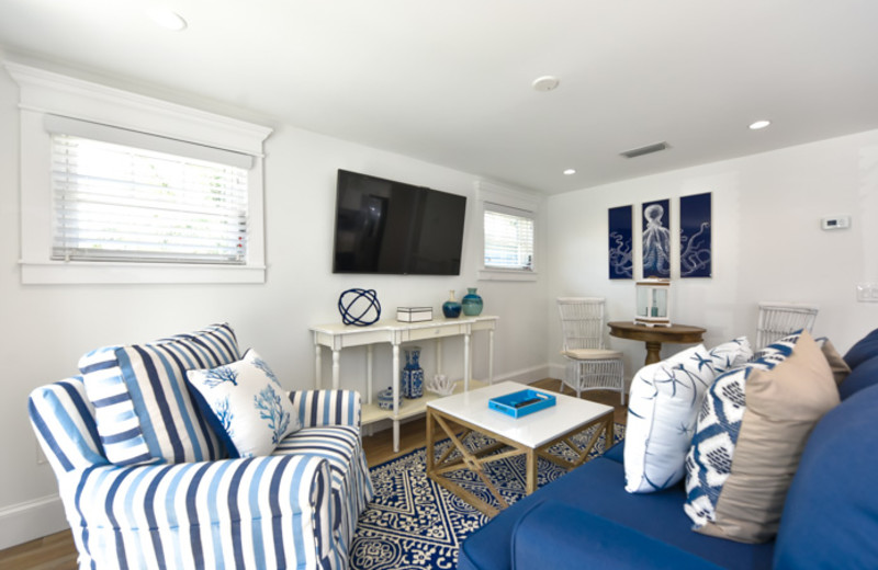 Rental living room at Siesta Key Luxury Rental Properties.