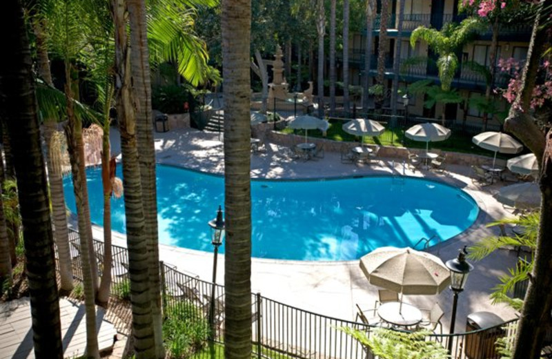 Outdoor pool at Radisson Suites Hotel Covina.
